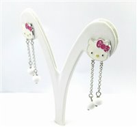 Boucles d'oreilles Hello kitty Enfant in Argent Agata OB1 - OB1